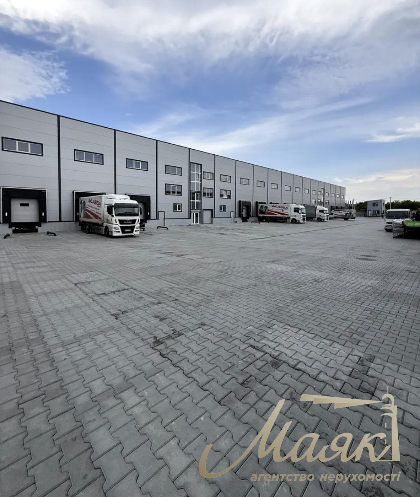 Оренда нового складського приміщення (1296 м²) у Борисполі