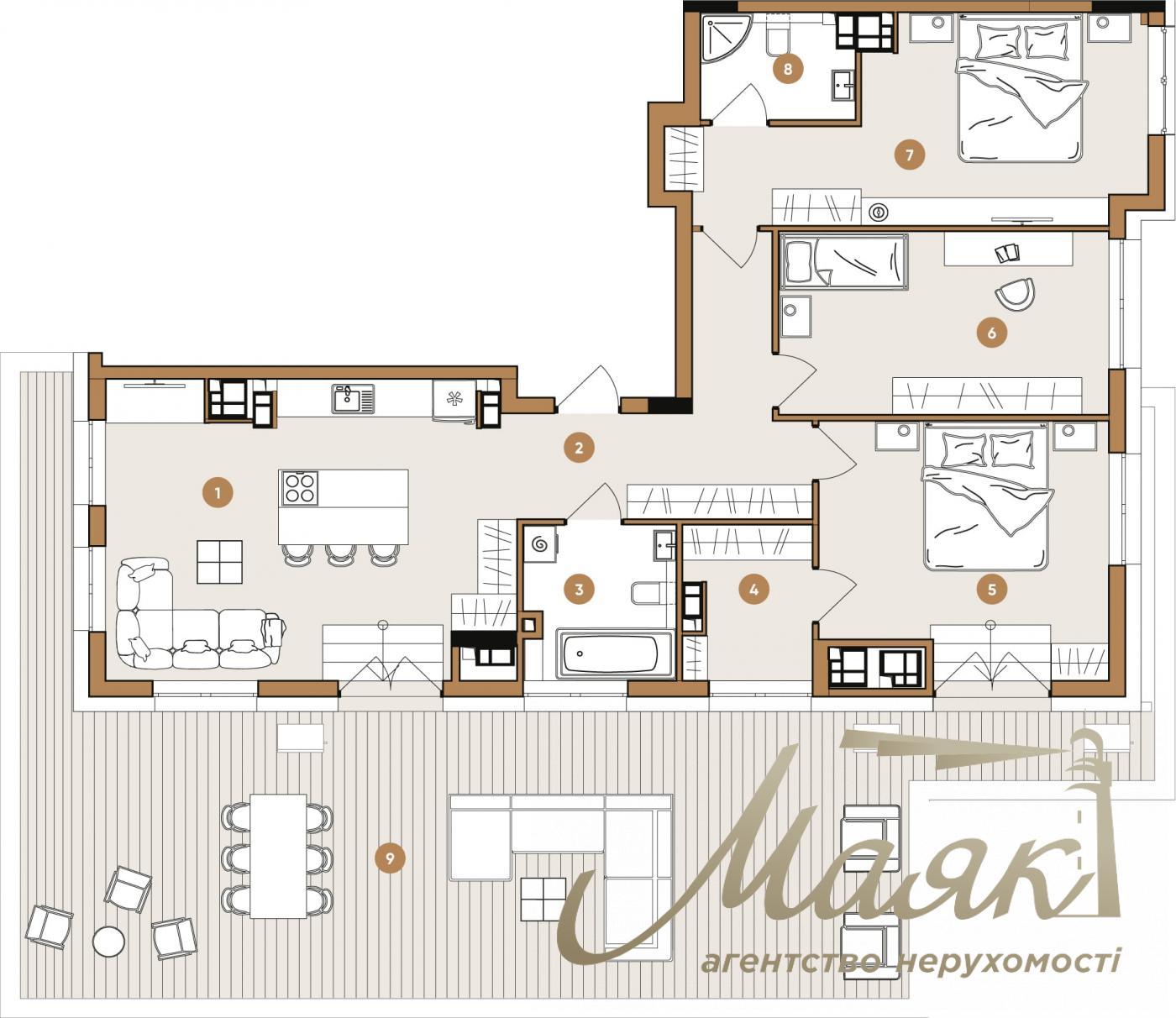 Продаж 2к квартири 127 м² ЖК OLEGIV Podil ,ул. Олегівська, Поділ, Київ