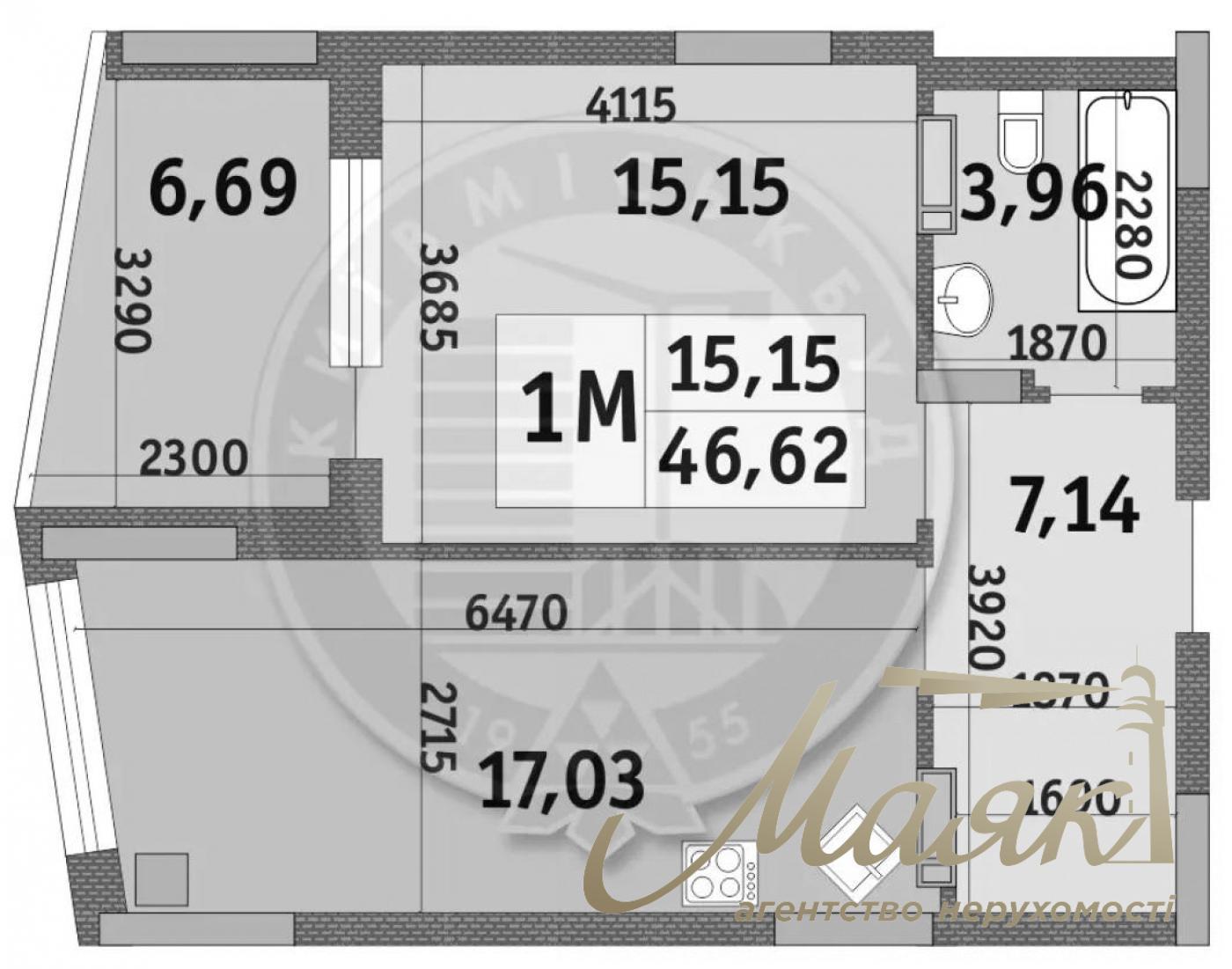 Продаж 2х-кімнатної квартири 50м2 в ЖК "Італійський квартал" Оболонський район