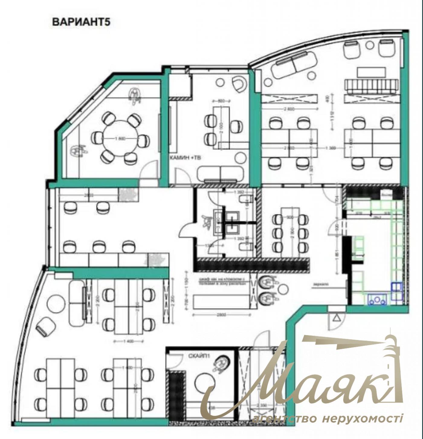 Sale of office with tenant Business Center Carnegie, Klovsky descent street