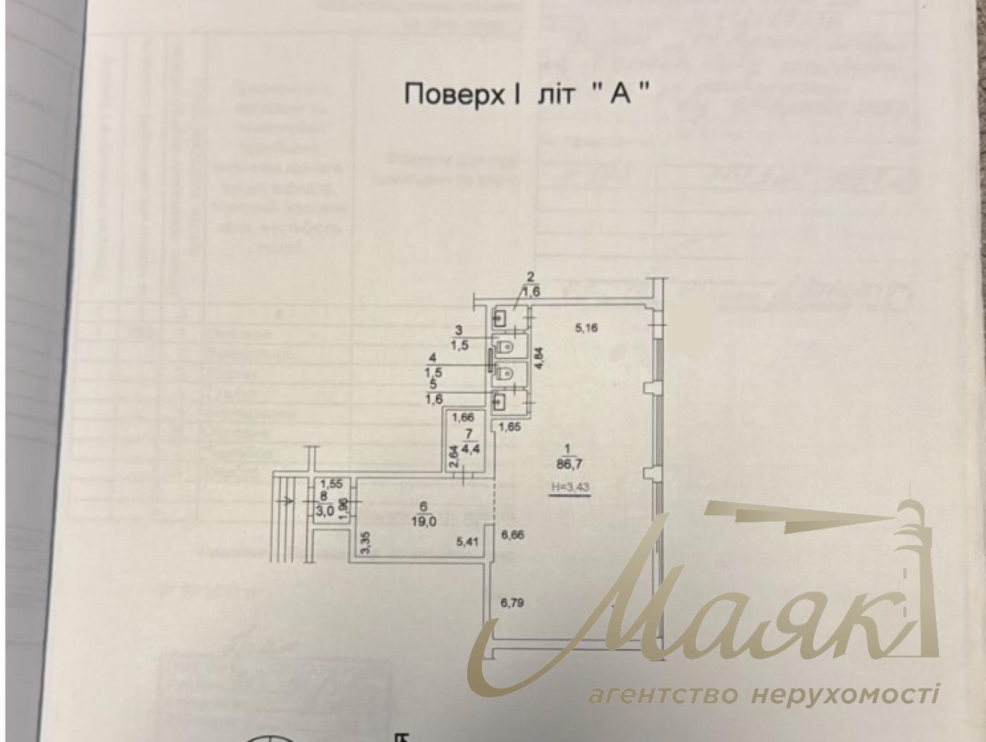 Rent a facade room 120m2 in LCD "Perlina Cadet Guyu" Ernst Fedor str., Chokolovka, Kiev