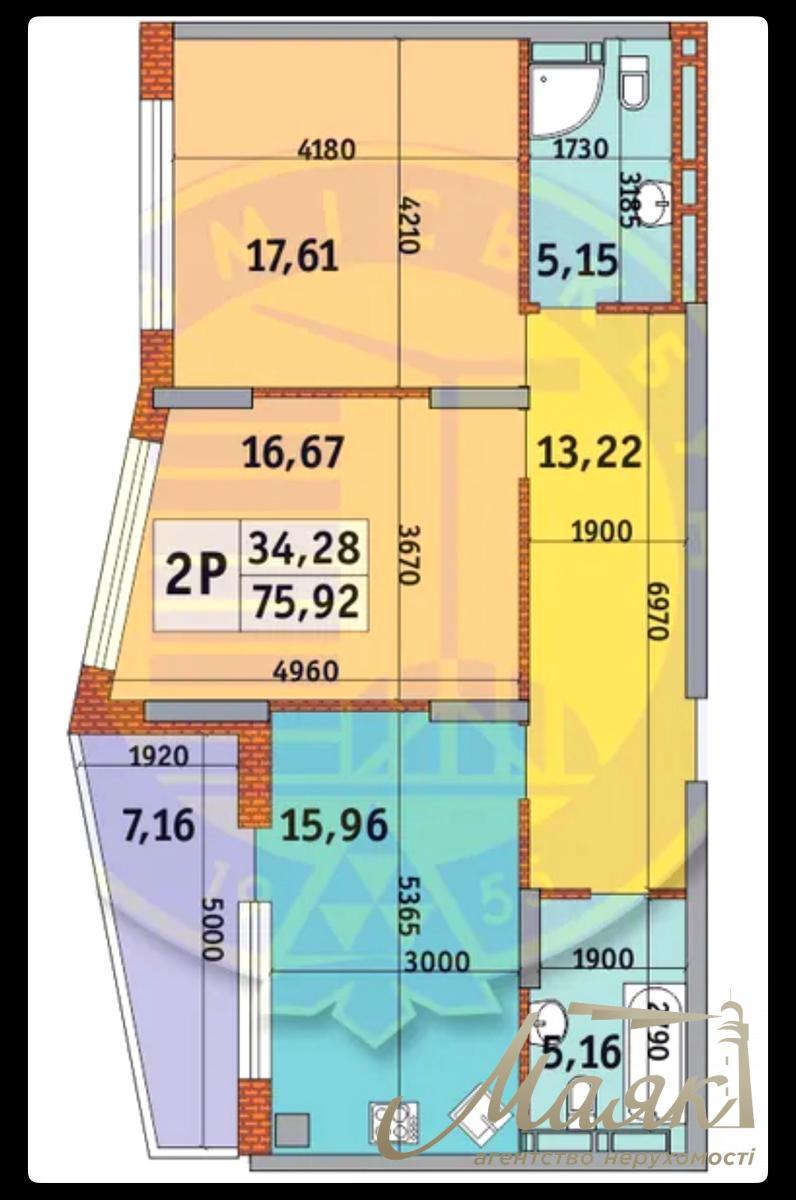 Продажа 2-комнатной квартиры в ЖК Итальянскый квартал, Оболонский район