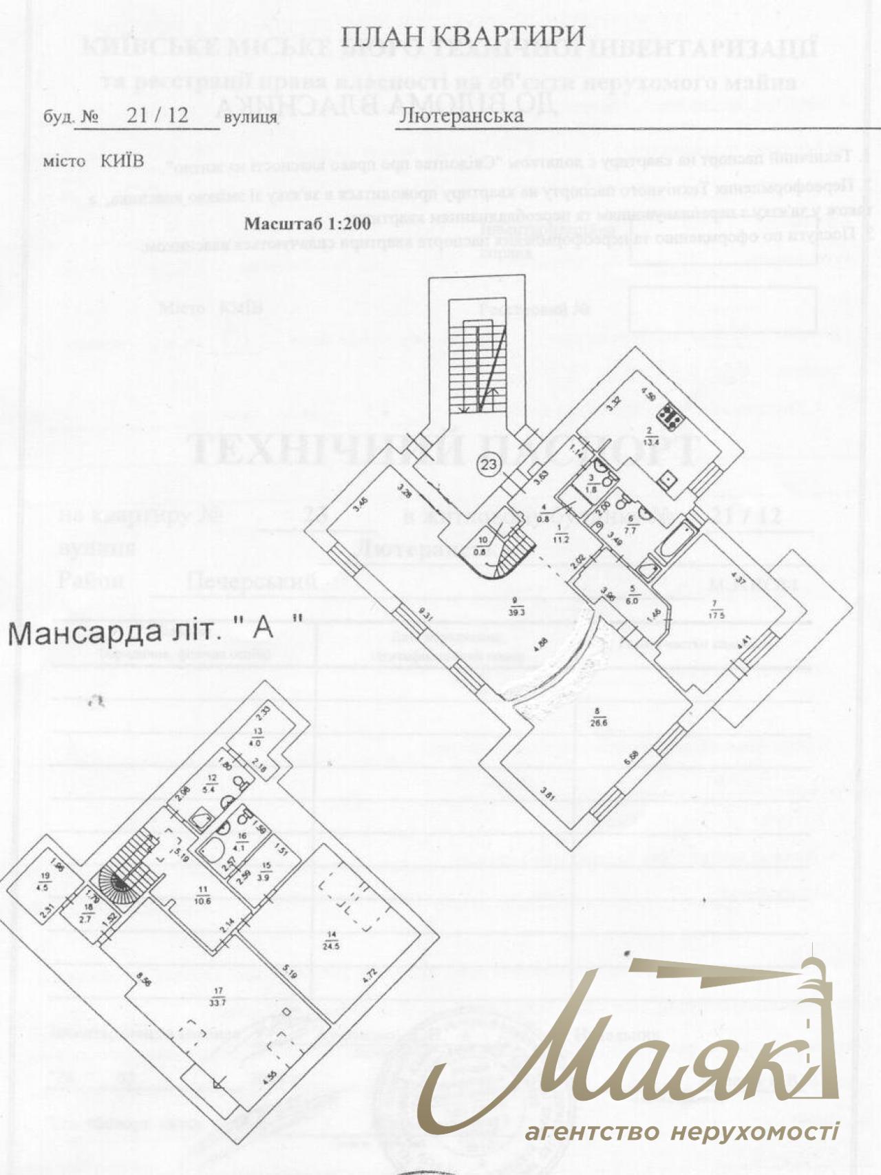 Продаж 2-х рівневої квартири Печерські Липки вул.Лютеранська