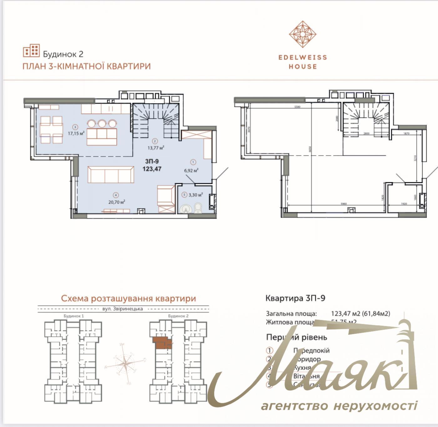 Продаж пентхауса 118 кв.м у ЖК Edelweiss House|Зверинецька|Печерськ