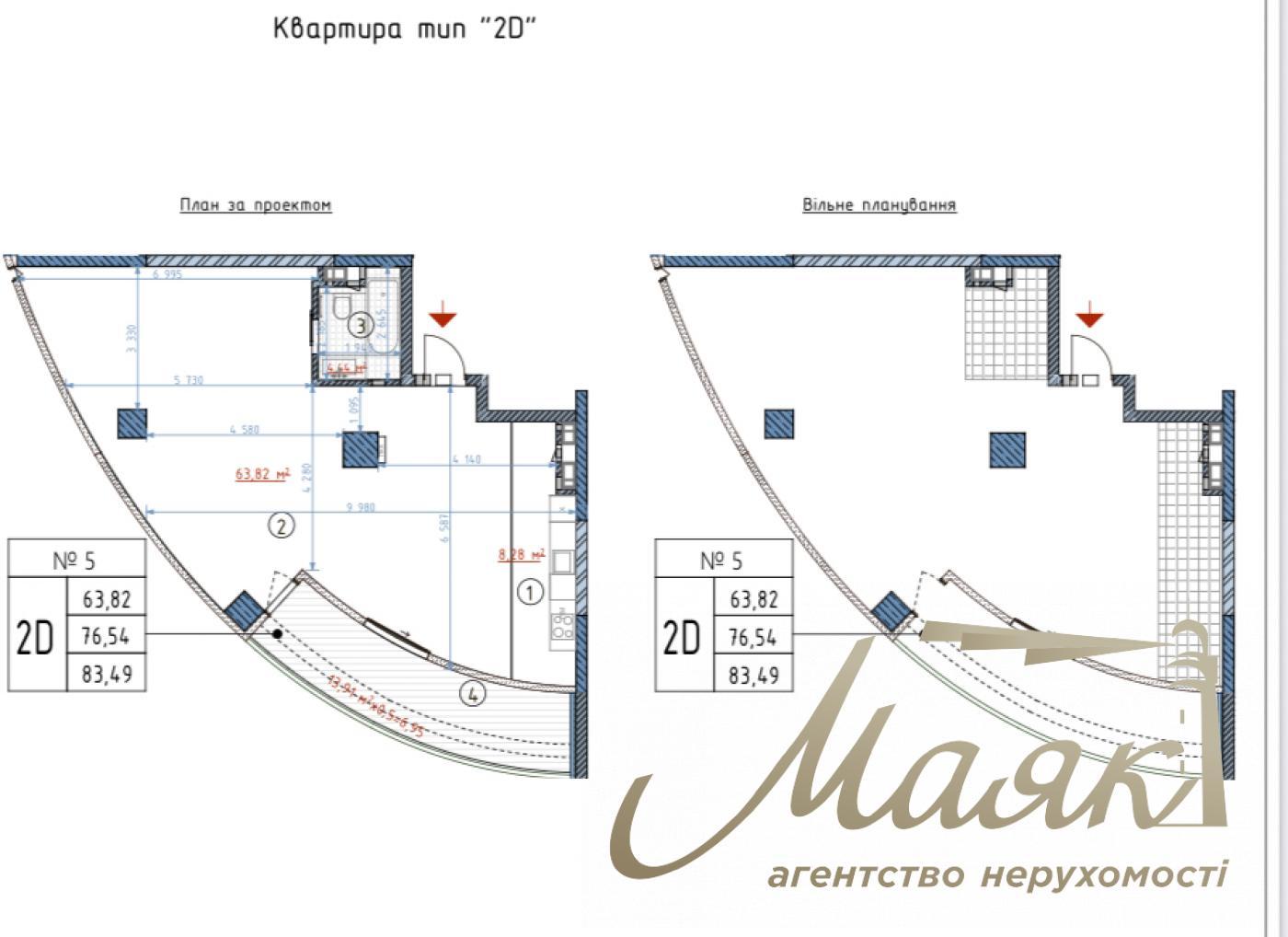 For sale commercial premises for office 84 sq.m in LCD Taryan Towers, Pechersk