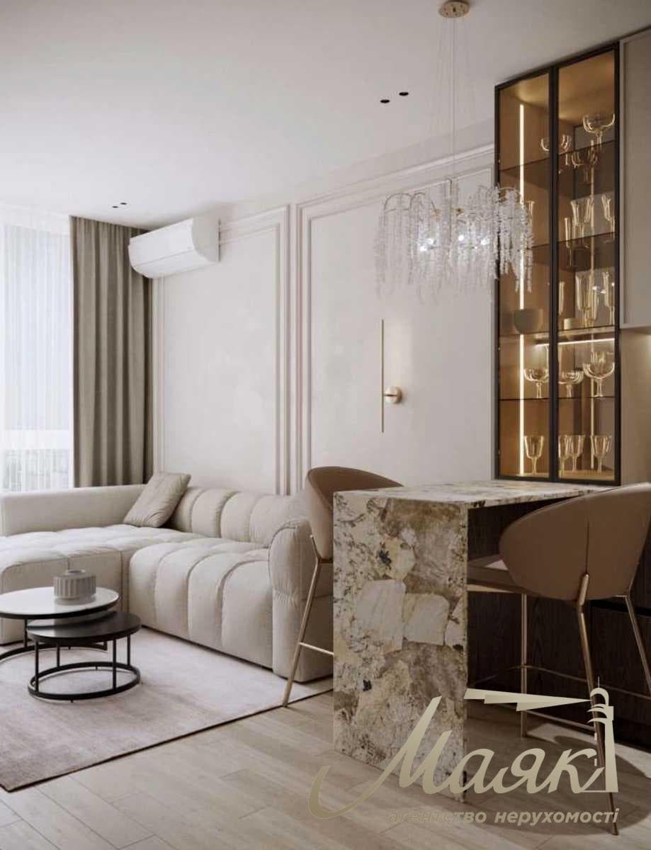 2-bedroom apartment for rent in the White Lines residential complex, 50 m², 76 Holosiivskyi Avenue
