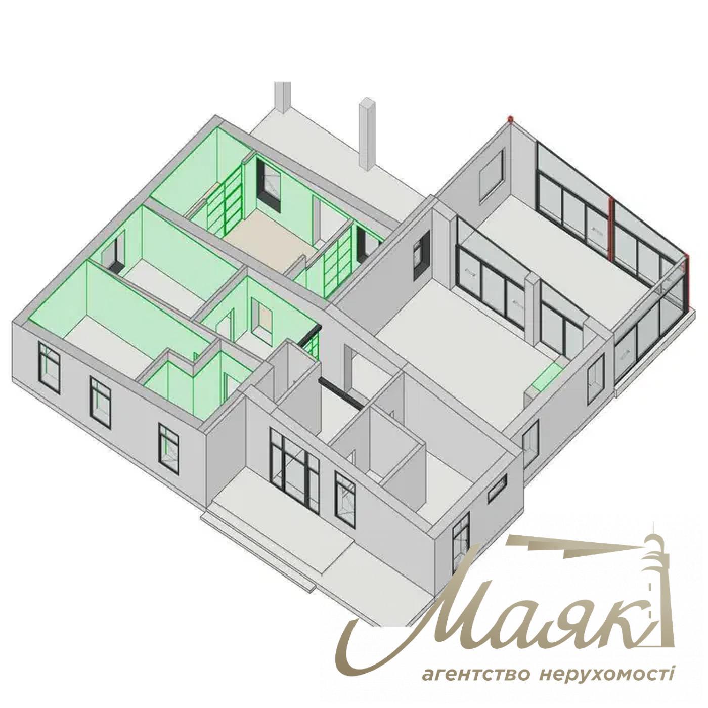 Продажа нового дома в лесу — стильный современный коттедж в селе Зазимье, Броварский район.