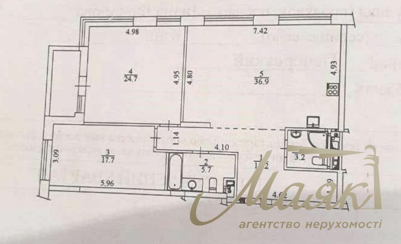 Продаж 2-ух кімнатної квартири в ЖК "Tetris Hall"