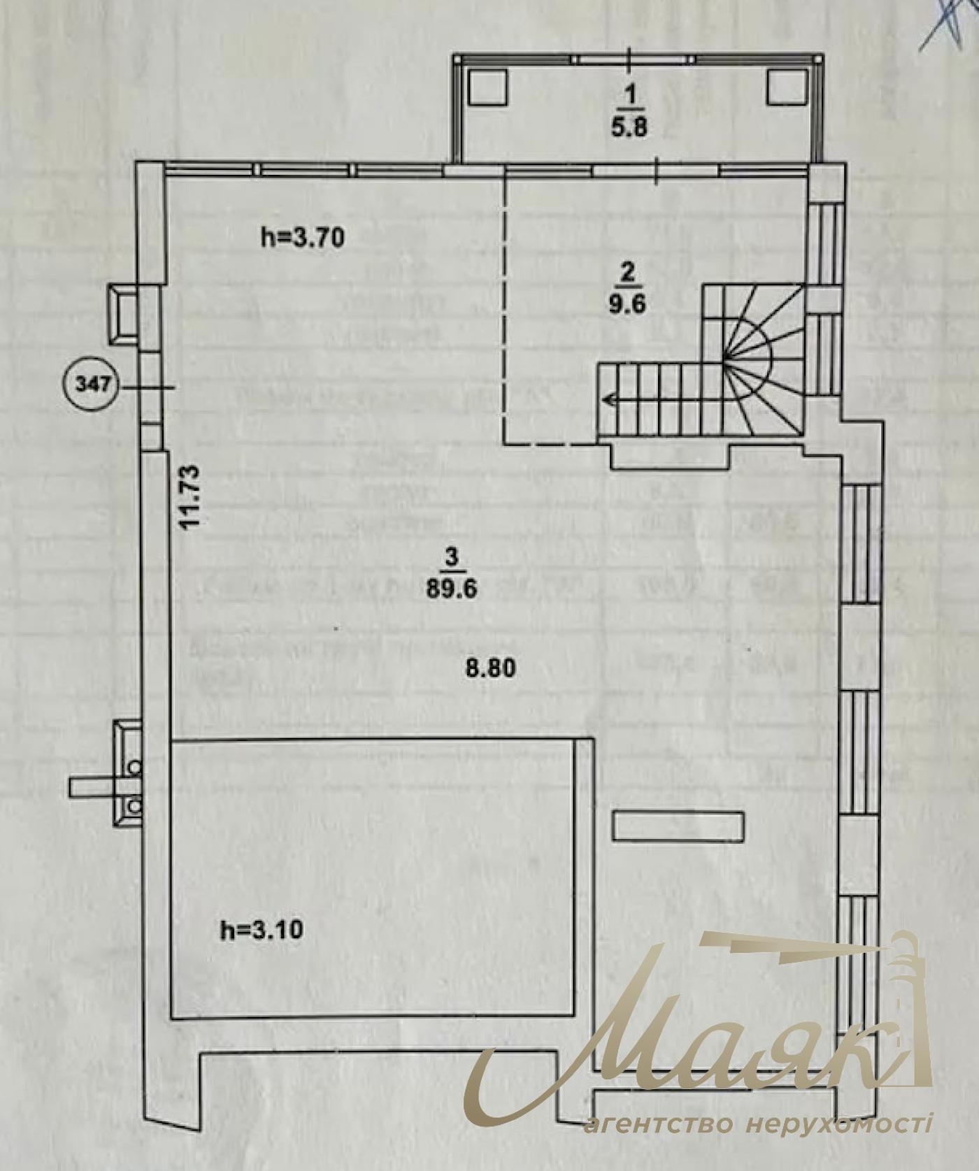 Sale of the facade premises of 168 sq.m. in LCD A52 Secheviye Streltsov street (Artema), 44-A.