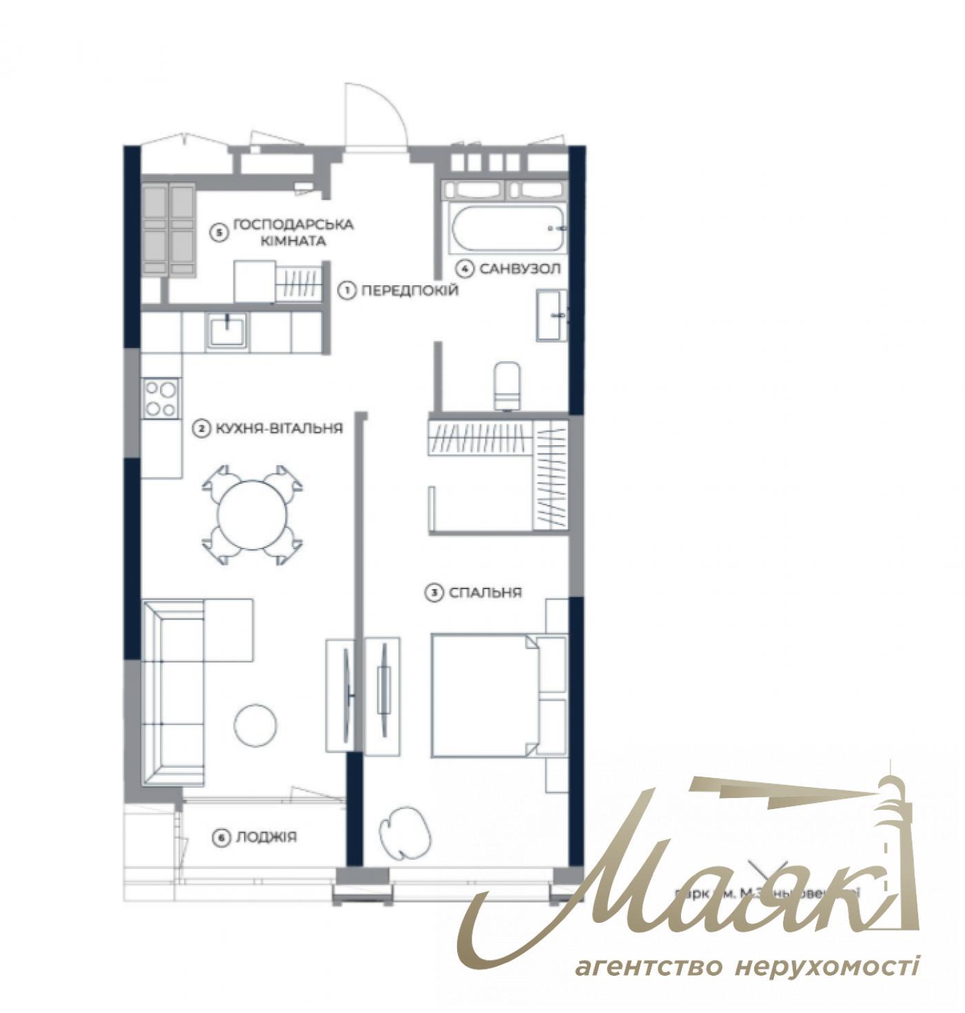 Продажа 1-комнатной квартиры ЖК А136, ул. Антоновича, Голосеевский район