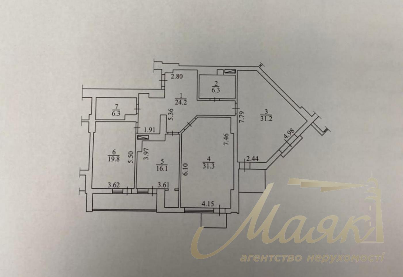 For sale 3-room apartment, 144 m², Residential Complex Panorama on Pechersk, Pechersk district, Kyiv