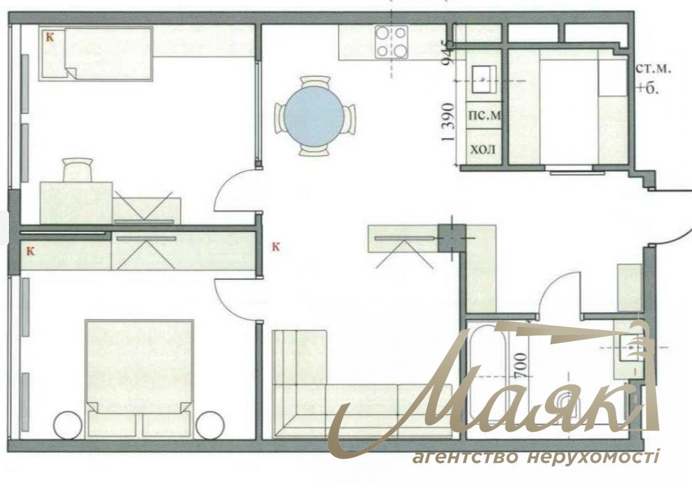 Продаж 3-х кімнатної квартири, 69 м2, ЖК Новопечерська Вежа, Печерськ
