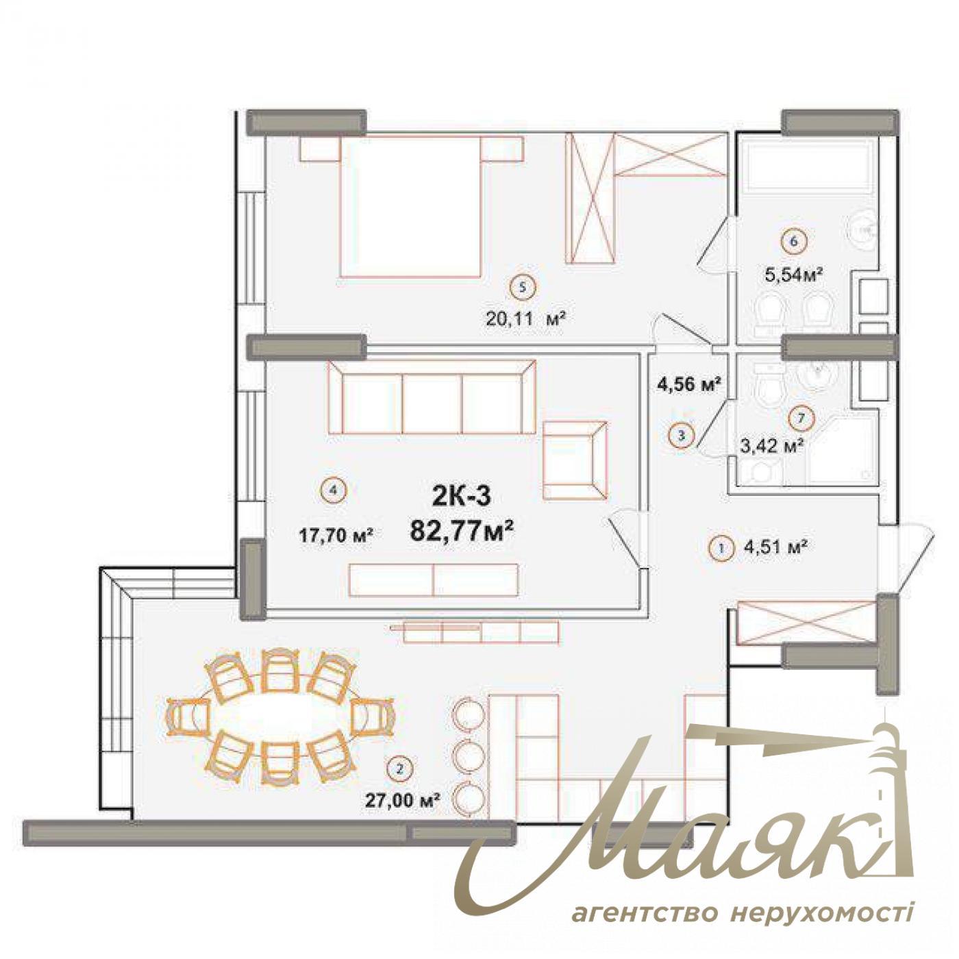 Продажа 3-х комнатной квартиры ЖК Эдельвейс Хаус, Печерск