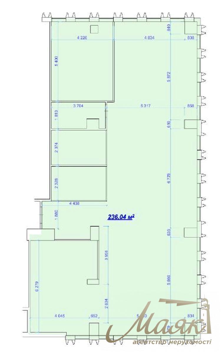 Office for rent 271m2 BC Horizon Park 12 Amosova str. Solomenka