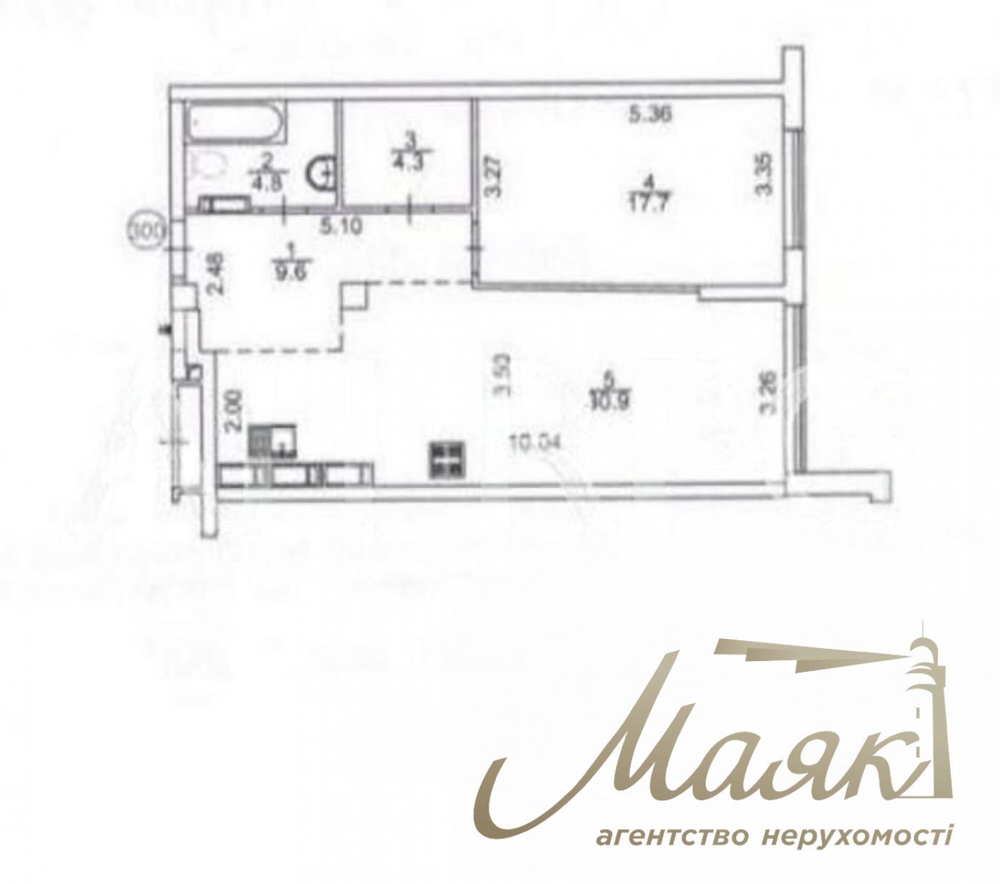 Продажа квартиры 63 кВ.м. в ЖК Новопечерская Вежа без ремонта | Печерск