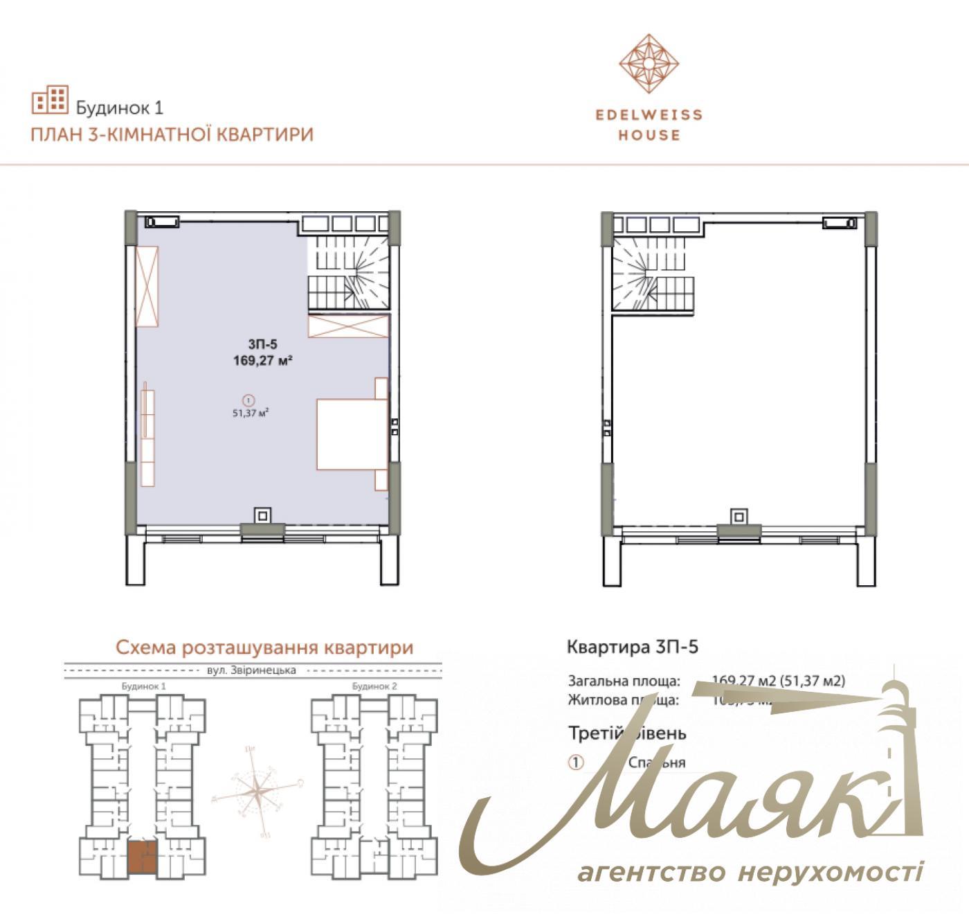 Продаж трирівневого пентхауса 171 кв.м у ЖК Edelweiss House|Печерськ|Зверинецька