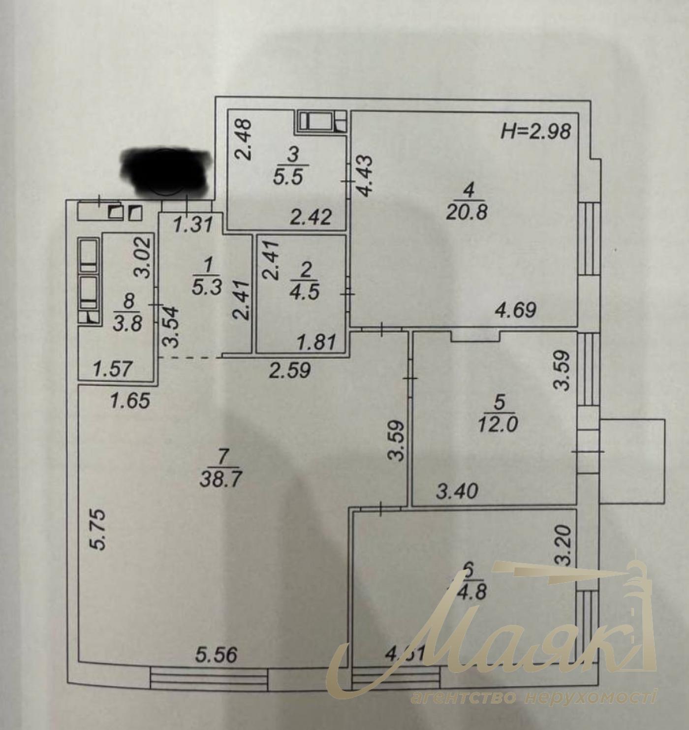 Продажа 4-комнатной квартиры ЖК Triiinity, ул. Тютюнника