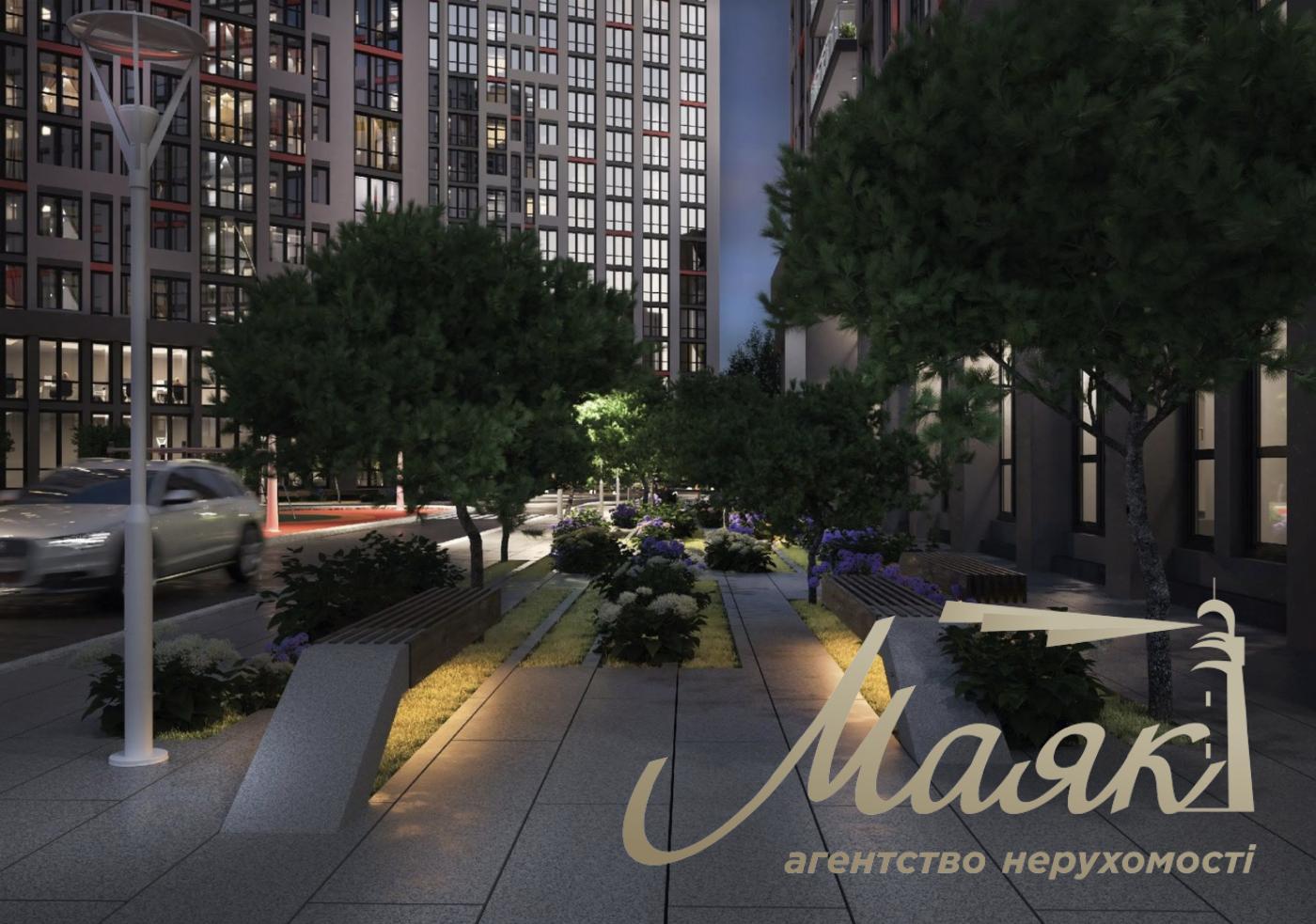 Rent of façade premises 518.3 m² in the residential complex "Suchasny Kvartal", Otradny, Solomyansky district.