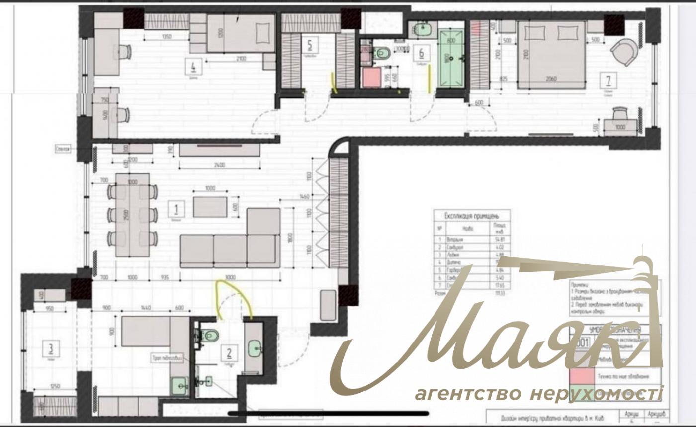 Продажа 3к квартиры 114 м2, ЖК Бульвар фонтанов, Печерск, Киев