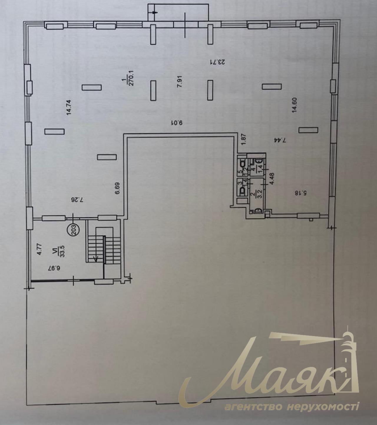 Sale of premises 277 m2 Predslavinskaya 55A Residential complex French Quarter 2