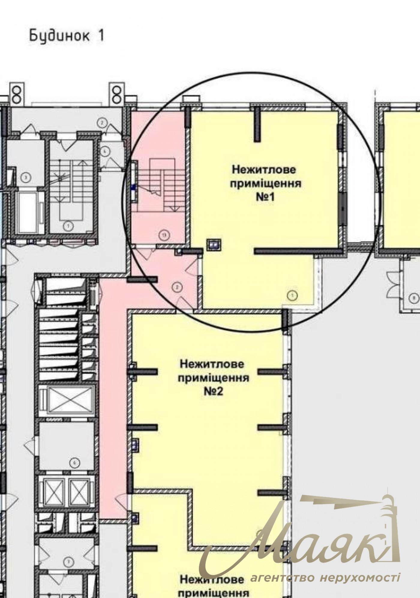 Продаж комерційного приміщення без ремонту в ЖК Едельвейс