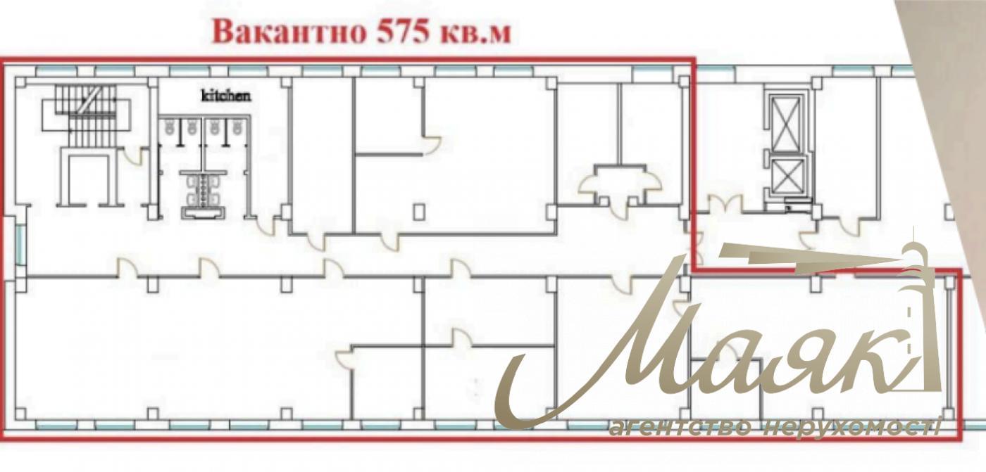 Оренда офісу 575м2 в БЦ вул.Лейпцизька 15-А, Печерськ