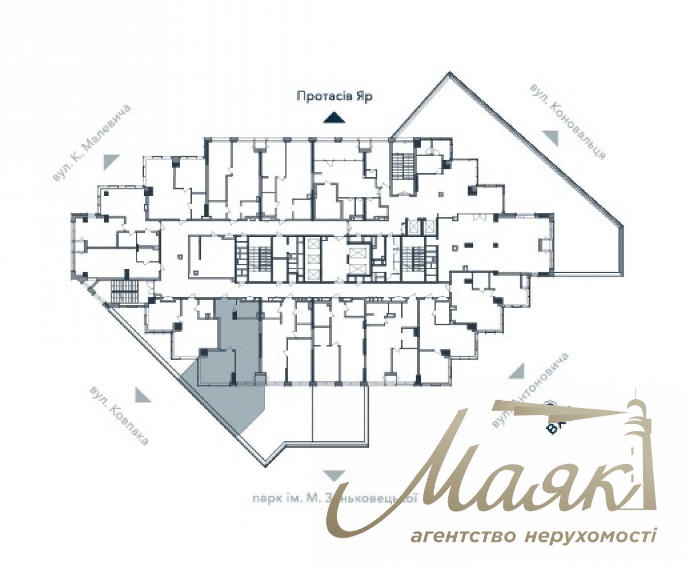 For sale 2k. apartment in LCD A136, Antonovicha street. Center