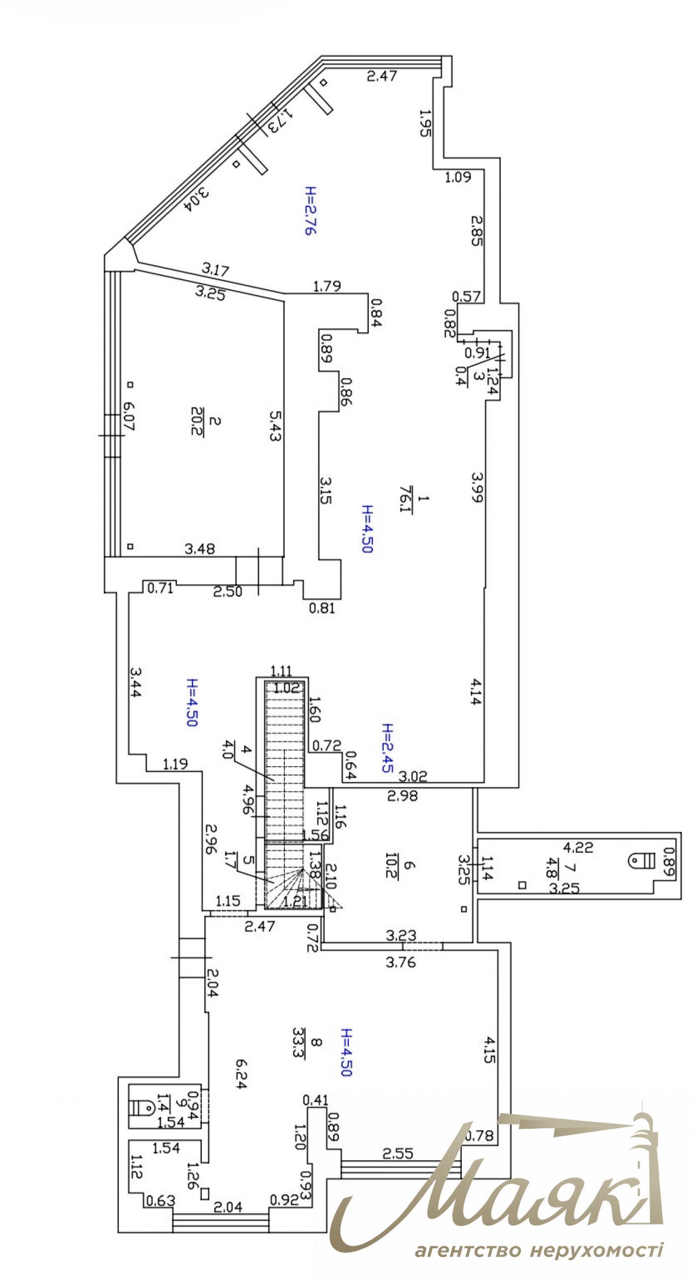 Lease of front commercial premises Residential Complex Novopecherskie Lipki