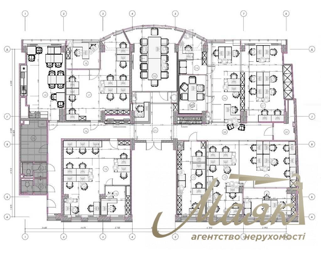 Продаж офісу площею 400 м², окремий поверх, вул. Олеся Гончара, Шевченківський район, Центр