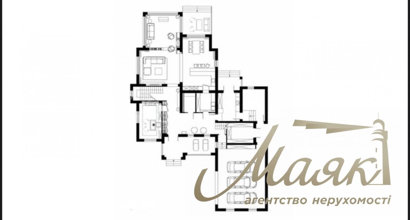 Оренда 2-поверхового будинку площею 570 м², Плюти