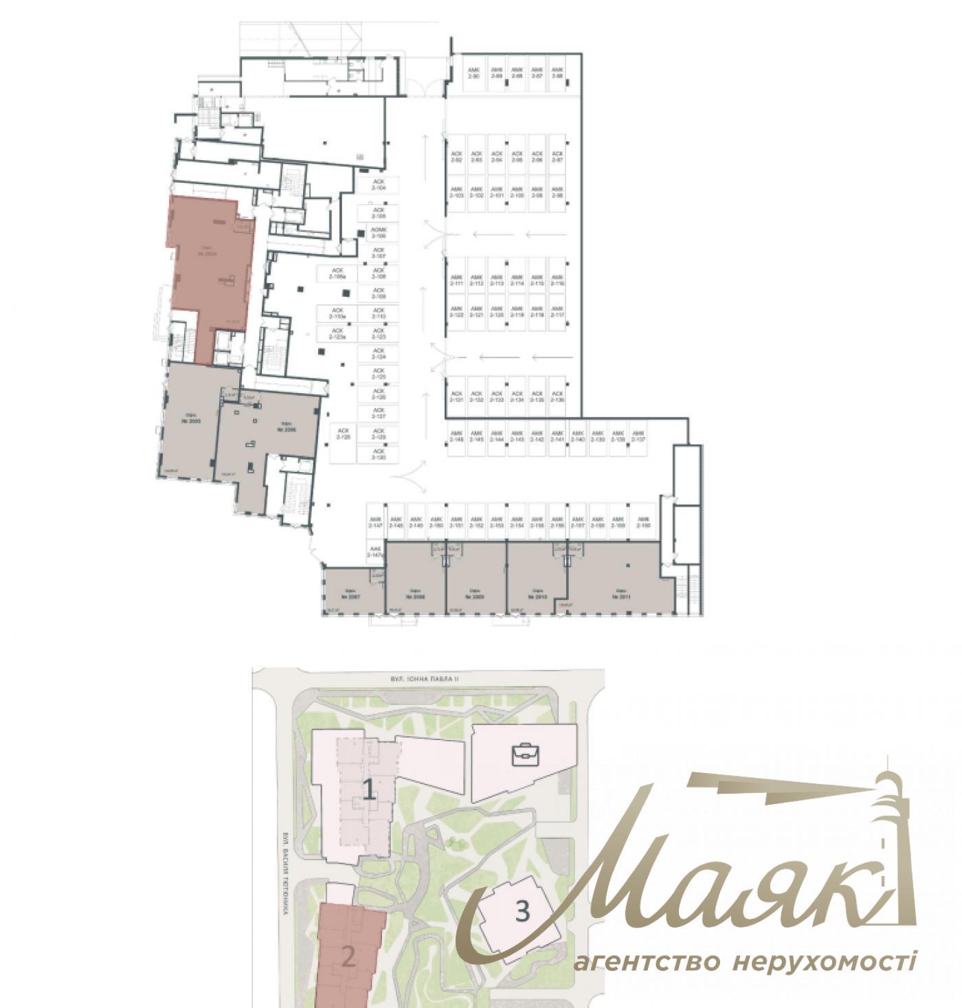 Оренда фасадного приміщення 155м2 у ЖК TRIIINITY, вул. Барбюса Анрі