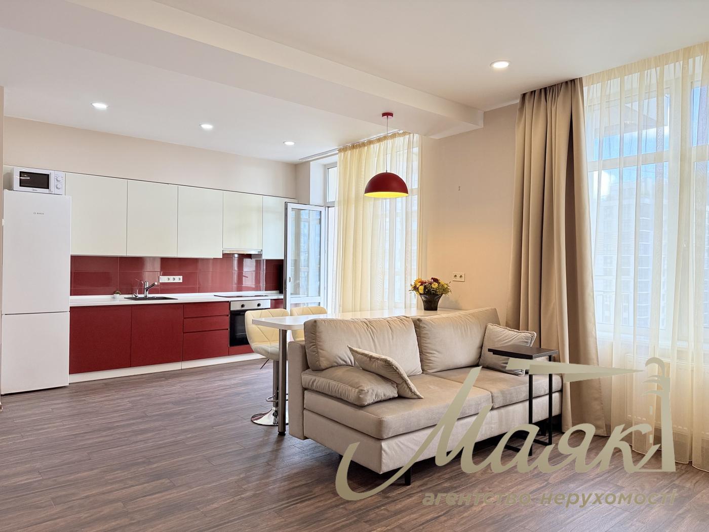 Rent 1-bedroom apartment 55 m² in LCD "Novopecherskie Lipki" str. Dragomirova, 20, 11th floor, Pechersk district, Kiev.