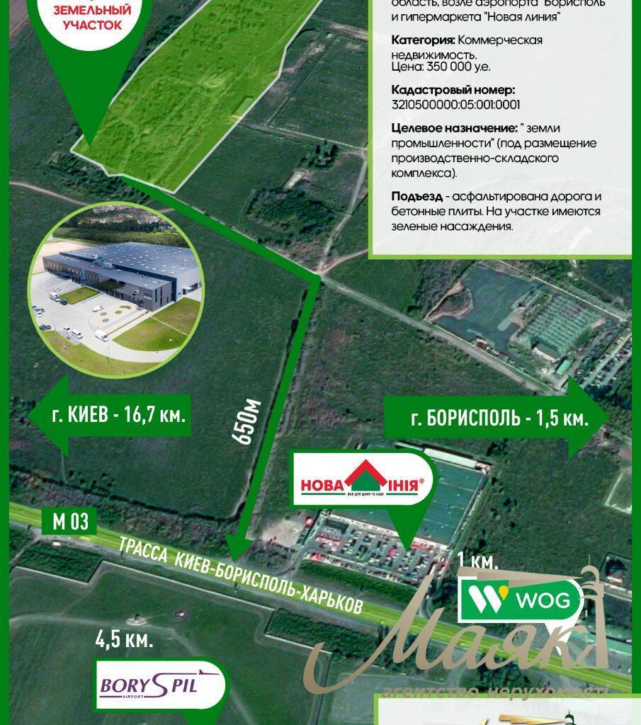 Sale / Commercial land / Gorbatyuka st., Boryspil