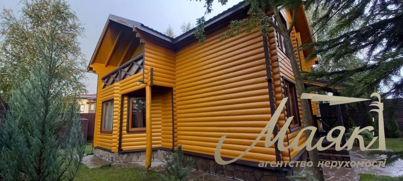Sale of a 2-storey house 157m2 from a log, in the village of Kozin, Obukhov district, Kiev region