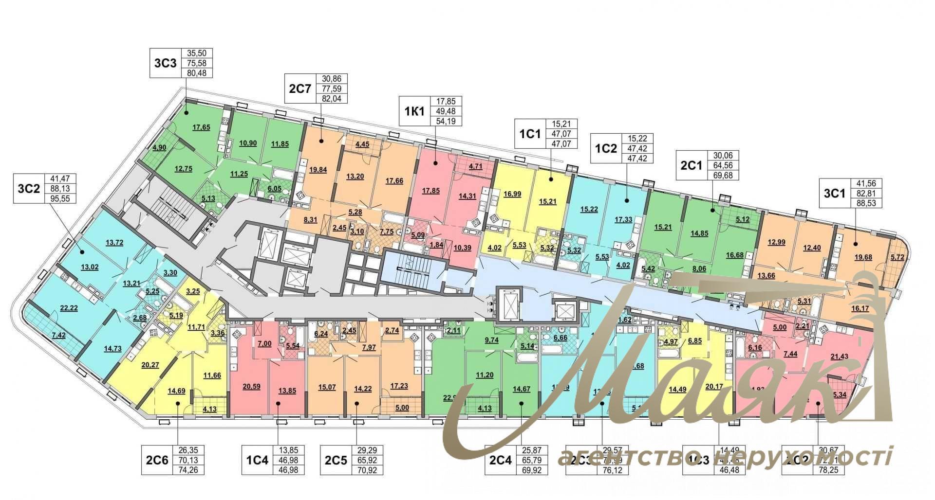 Продажа 3к квартиры, ЖК Грейт, Днепровська Набережная, 15-К.