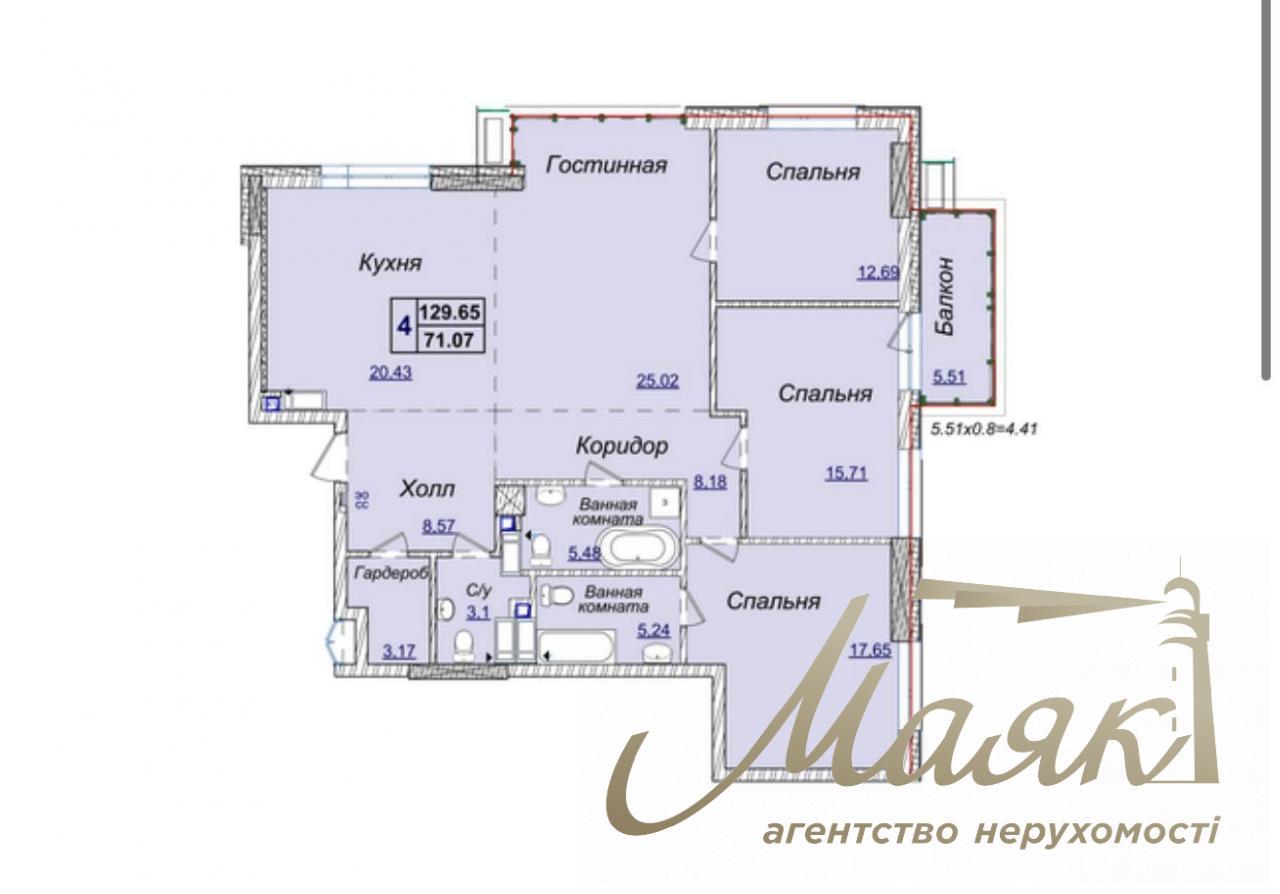 Продаж 4к. квартири, 130м2 ЖК Новопечерські Липки, Печерськ