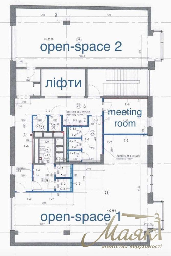 Оренда офісного приміщення (288 м²) на вул. Паньківська, 14, м. Університет