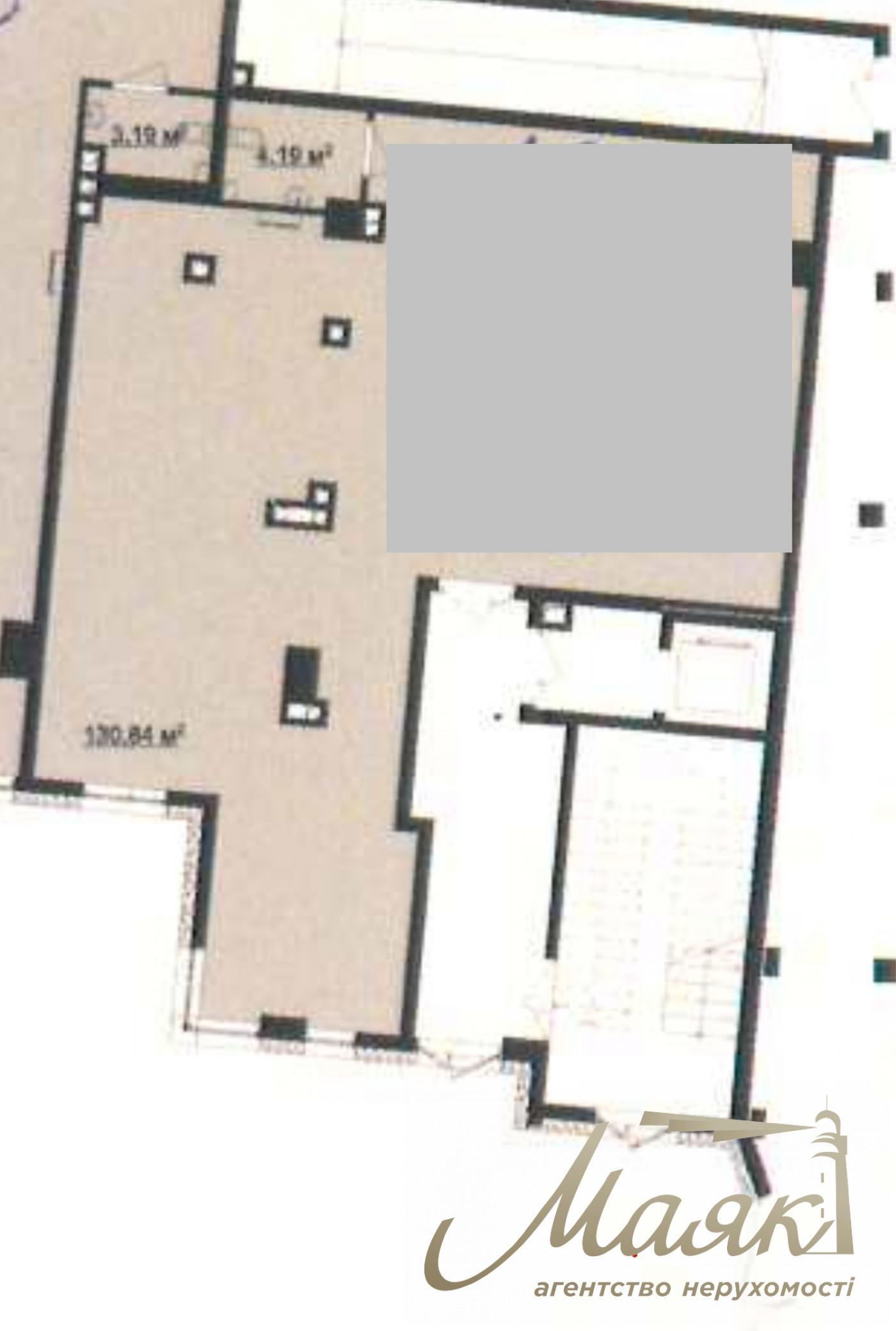 Оренда фасадного 110м2 приміщення ЖК Трініті вул. Тютюнника, 39/2