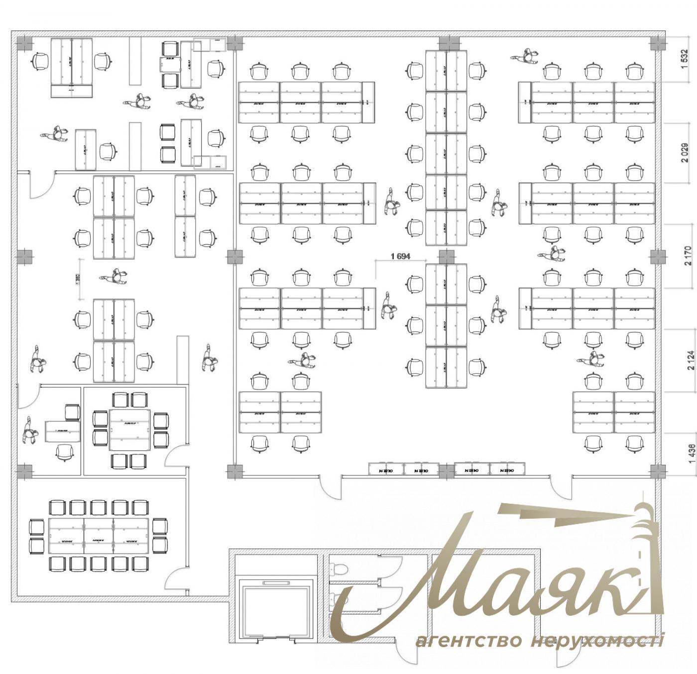 Оренда офісу 450м2 у бізнес центрі, Протасів Яр, метро Олімпійська