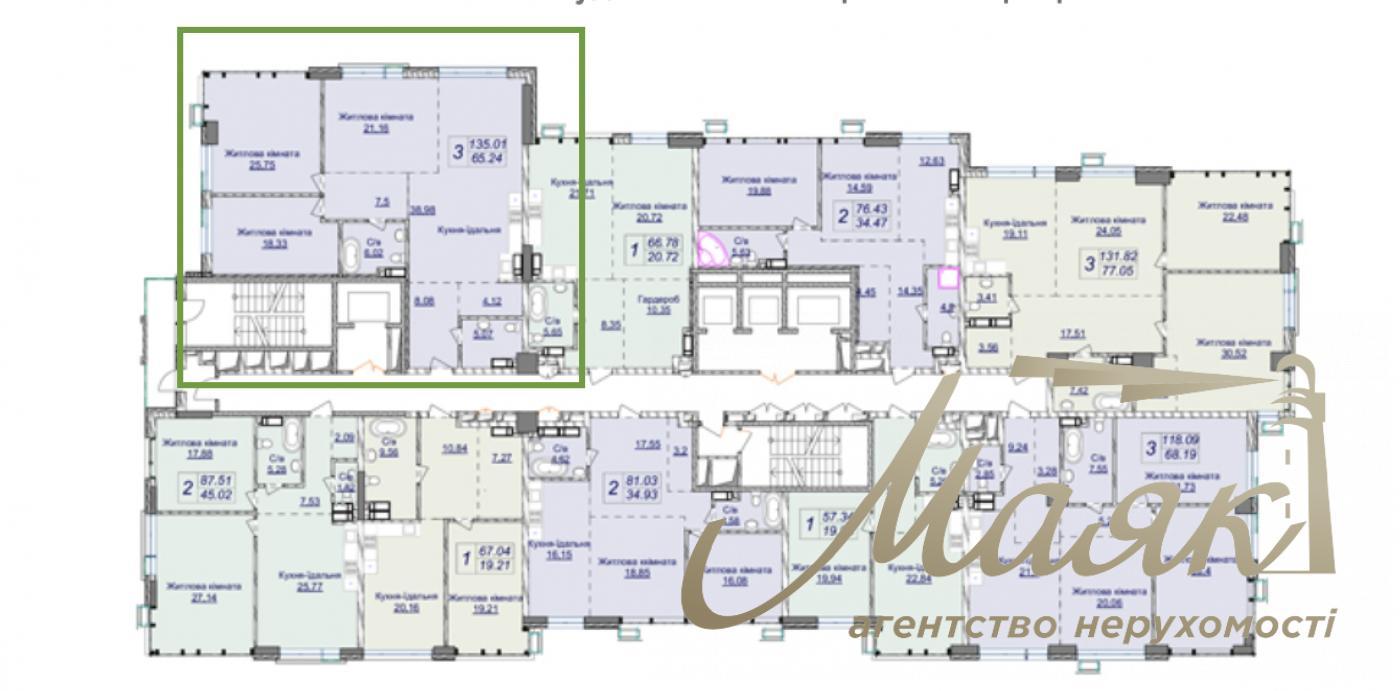 Sale of facade commerce in Residential Complex Novopechersky Lipki