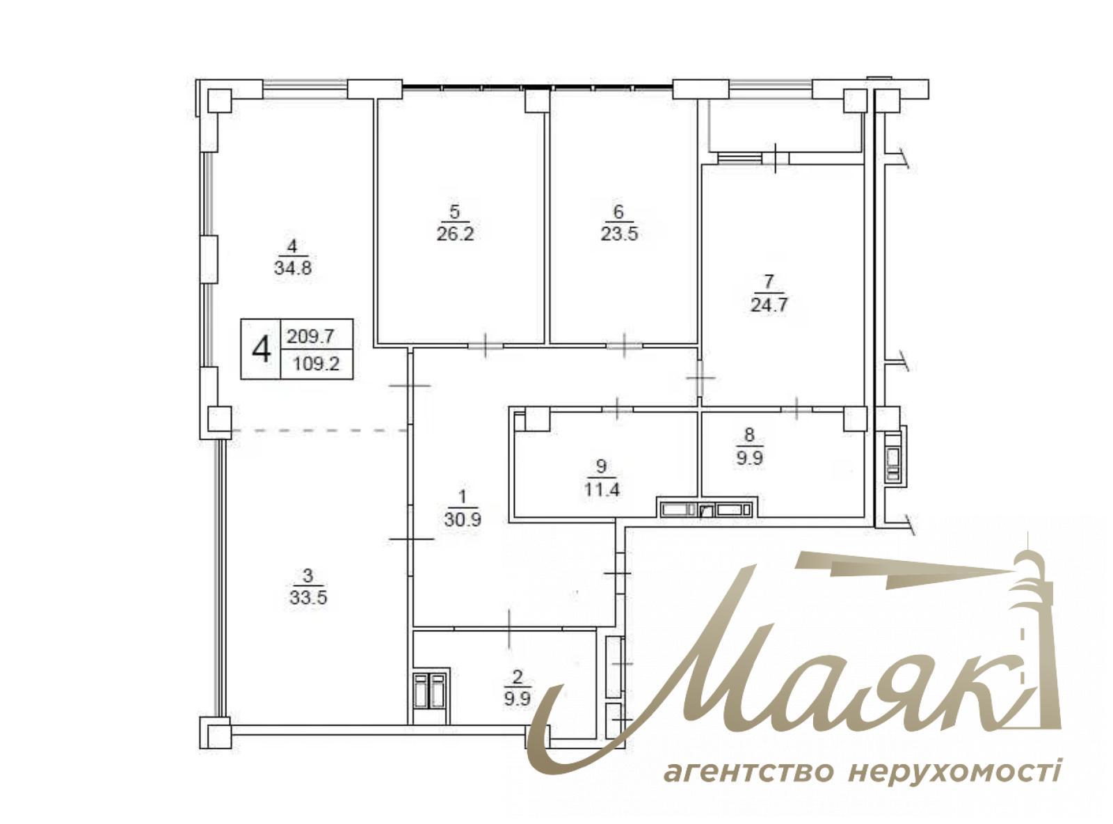 Продажа 4к квартиры ЖК Бульвар Фонтанов, ул. Саперное Поле