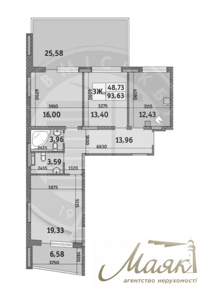 Продаж квартири 159м2 з терасою в ЖК "Італійський квартал", Оболонський район.