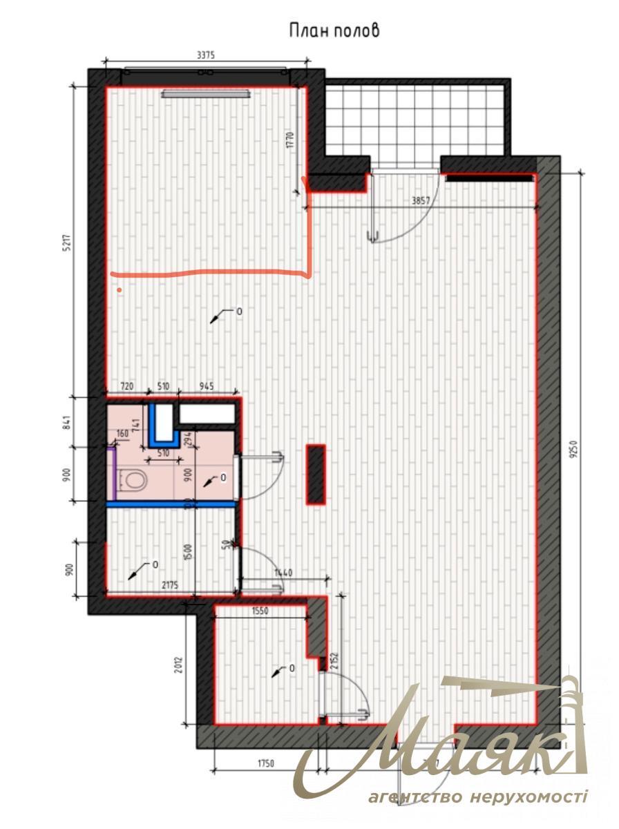 Rent office 65m2 on Konovaltsa street 36-e, Pechersk district.