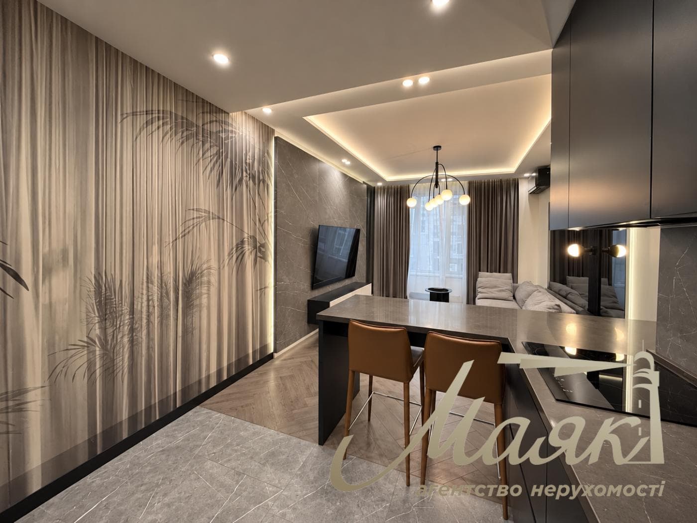 Продаж 1-кімнатної квартири площею 58 м² з дизайнерським ремонтом у ЖК «Бульвар Фонтанів», Печерськ, Київ