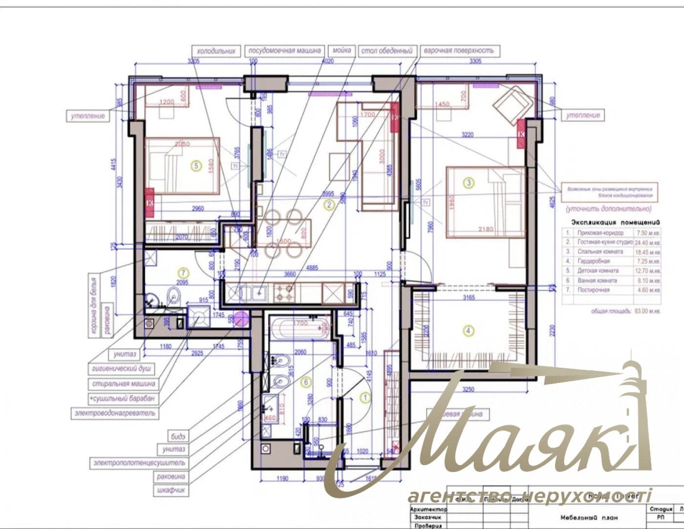 Продаж 3-кімнатної квартири в ЖК Royal Tower, 86м², вул. Саксаганського, 37К, Центр, Київ