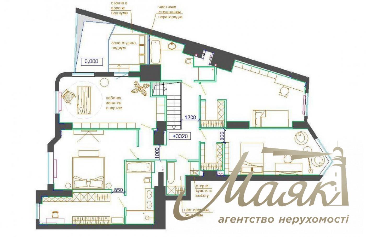 Sale of a view apartment in the residential complex "Fundukleevsky", Bohdan Khmelnitsky street