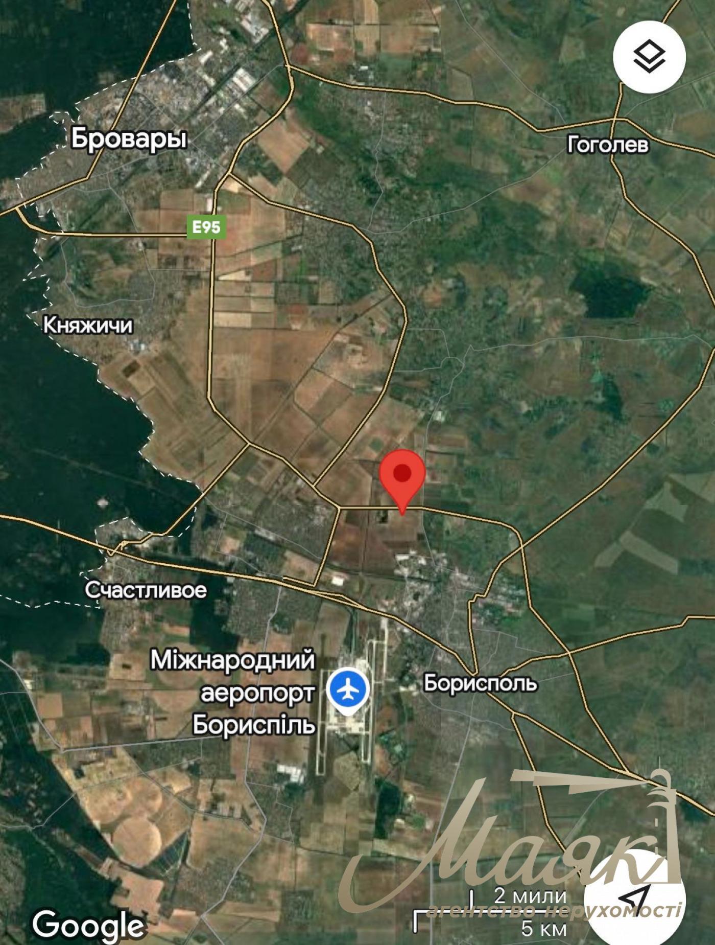 Sale of commercial land. Highway Kyiv-Borispol