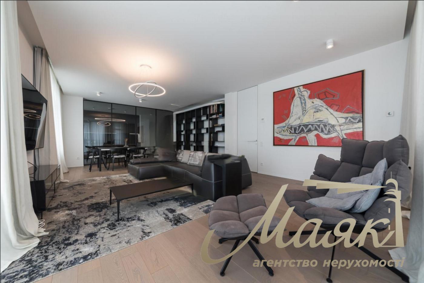 Rent 4-bedroom apartment 200m2 in LCD Novopecherskie Lipki, Andriy Verkhoglyada Street/Dragomirov Street, Pechersk, Kiev