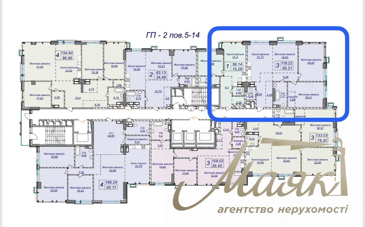 For sale 3k apartment, 119 m2 in LCD Novopecherskie Lipki, Dragomirova street, 7 turn