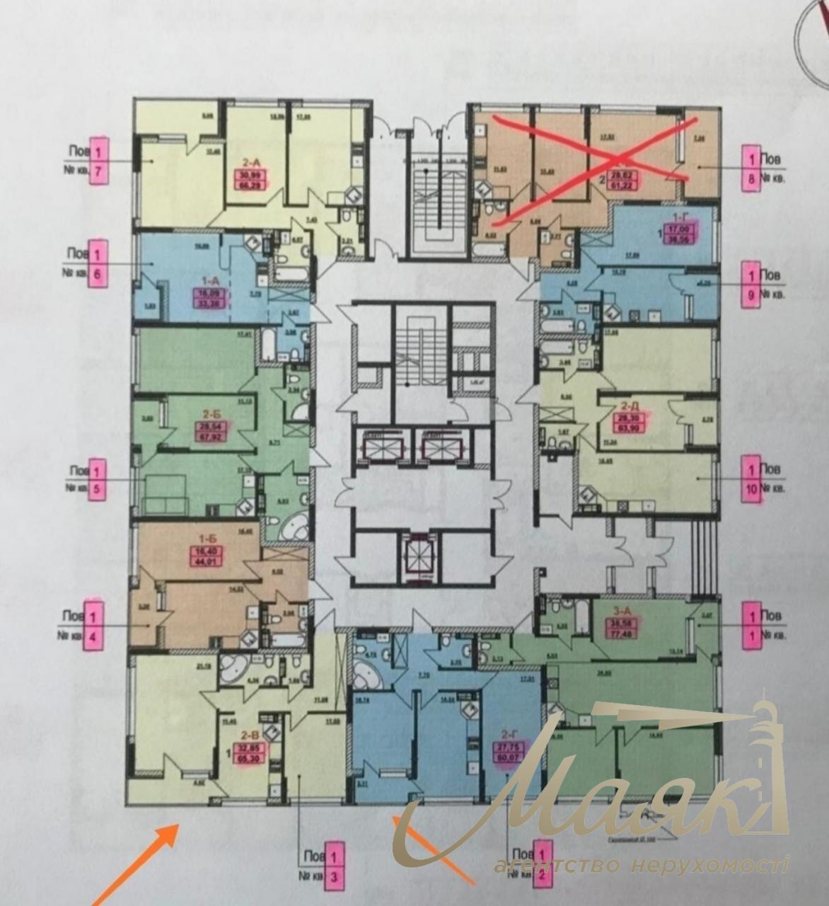 Sale of commercial premises 60m2 residential complex Urlovsky-1 st. Prichalnaya